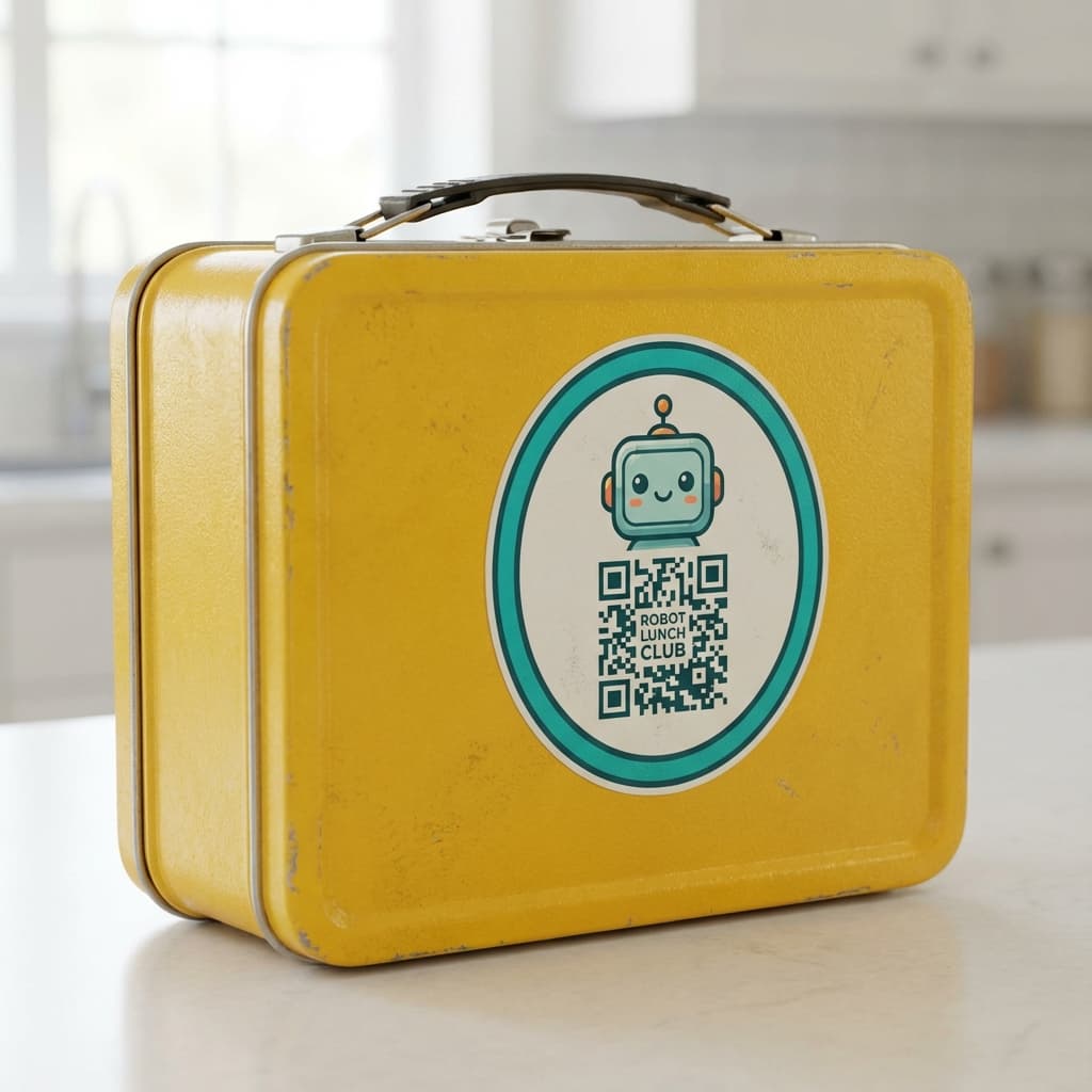Stickers on lunchbox
